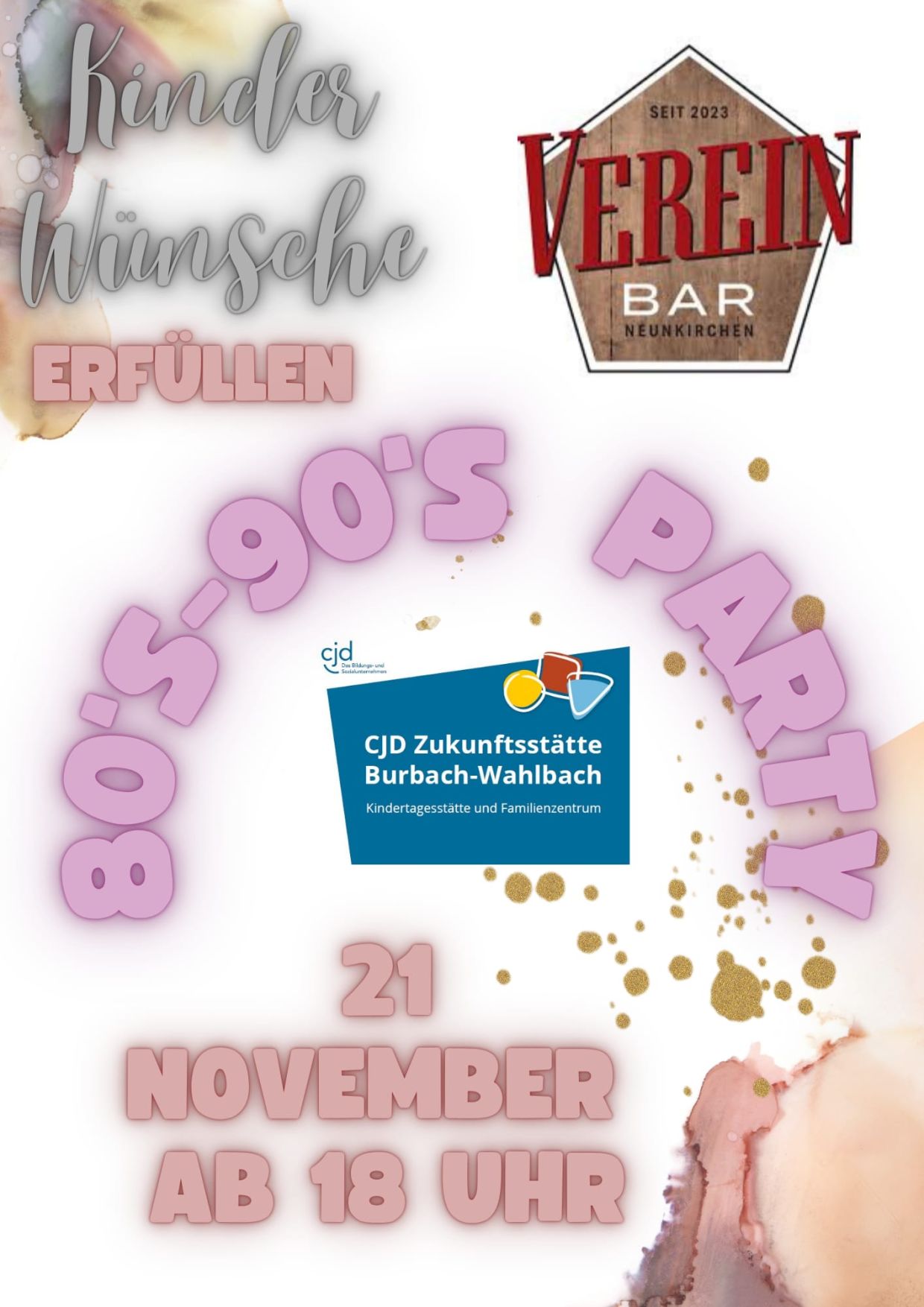 80er/90er-Party – CJD Kindergarten Wahlbach